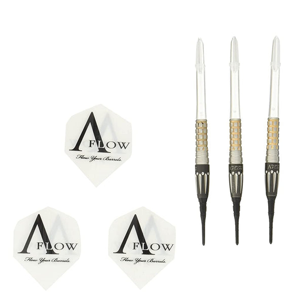 Dynasty aflow crystal-lined foil barrel soft darts