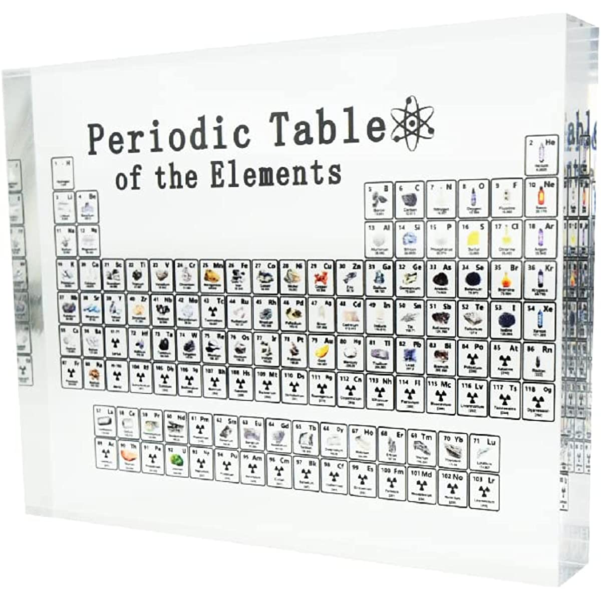 Periodic Table of Elements, 83 Types of Acrylic Glass, Tabletop, Chemi ...