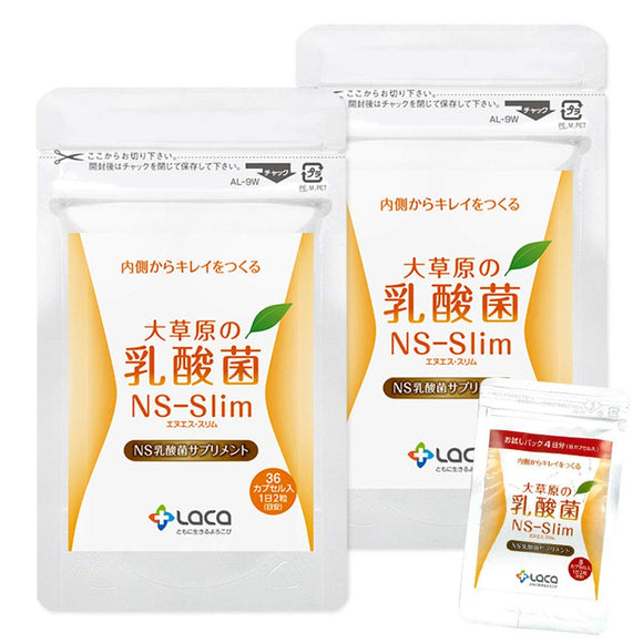 Lactic acid bacteria NS-Slim [36 grains]] 2 bags + 8 grains extra ◆ Set