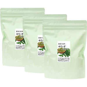 Natural Health Co. Moringa Soup Powder, 14.1 oz (400 g) x 3, Zippered Aluminum Bags