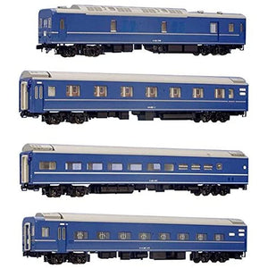 KATO HO Gauge 24 Series 25 Type Sleeper Express Passenger Car Basic Set of 4 Cars 3-510 Railway Model Passenger Car