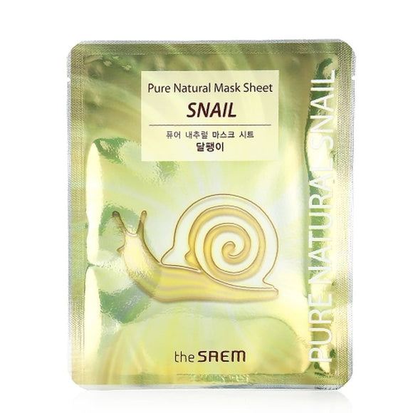 (The Saem) The Saem Korea Mask Pack 30 Pieces Set Pure Natural Snail Sheet Mask (shipped directly from Korea) irabbit