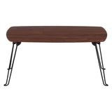 Fuji Trading Folding Low Table Width 60cm Dark Brown 92245
