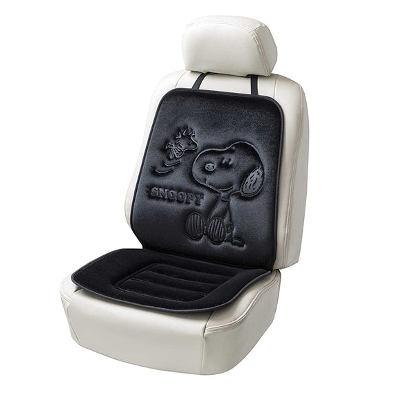 Bonform 5712-07BK Snoopy Pres Seat Cushion, for LightNormal Cars, with Backst, Double Stopper, Black
