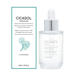 PATCH PRO Cicasol Ampoule Cicasol Ampoule 30ml Contains 84% Cica Ingredients Sensitive Skin Cica Serum Emulsion Ampoule Men's Unisex