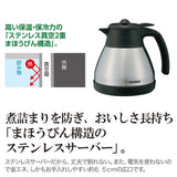 ZOJIRUSHI EC-RT40-BA Coffee Maker, Automatic, 4 Cups, 18.4 fl oz (540 ml), Stainless Server, Black