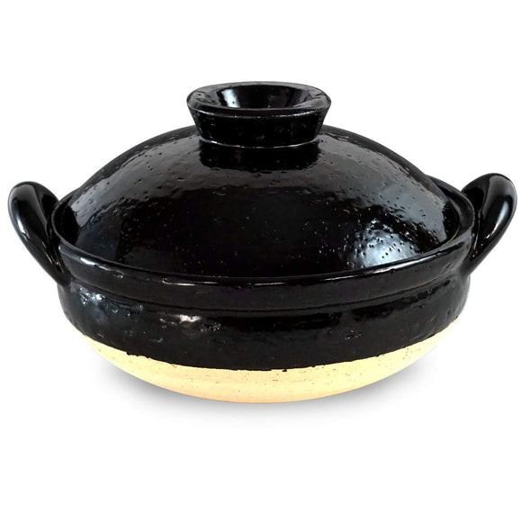 Haseen NZW-22 Healthy Steaming Pot, Black, Medium (For Straight Fire)
