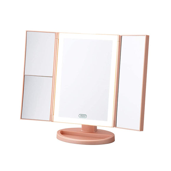 Toffy Beauty TB06-LM2 LED Triple Mirror (Pink)