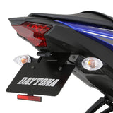 Daytona 25774 Motorcycle Fenderless, for YZF-R3/R25 (15-18), MT-03/25 (16-19), LED License Lamp & Reflector Included, Led Fenderless Kit, Black