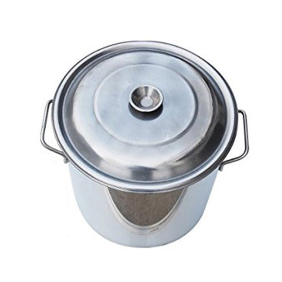 iimono117 Rice Pot, Commercial Use, Stainless Steel with Lid, Small Torso, Restaurant, Events, Stewed Cooking, Self-government Party, Childrens Party, Event, Large Volume, Dyeing, Boiling Disinfection, Boiling Washing, 5.3 gal (20 L)
