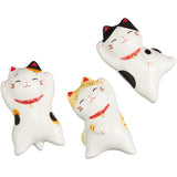 Yakushi Kiln Floats in Water Pukapuka Maneki Cat Display Set