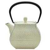 SOUTHERN Iron Equipment Sustainer: Ten Casting Hall TEAPOT Ishien Sekitei 0.7L Premium Ivory W15 X 5XD12 5XH17 X 5 (cm)