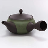 Yamaki Ikai Uko Black Mud Mokko Purple China Belt Teapot 8.1 fl oz (230 ml)