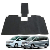 Fenice Car Mat, Second Rug Mat, Made in Japan (Nissan, Serena, Suzuki Randy C26 Series), Black, Anti-Slip Shape, Non-Slip, Car Mat