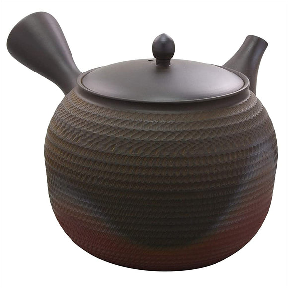 yamakiikai Chubu Burn Fire Ball Light Kiln Strange Round Siberia Tea Pot Large S5009