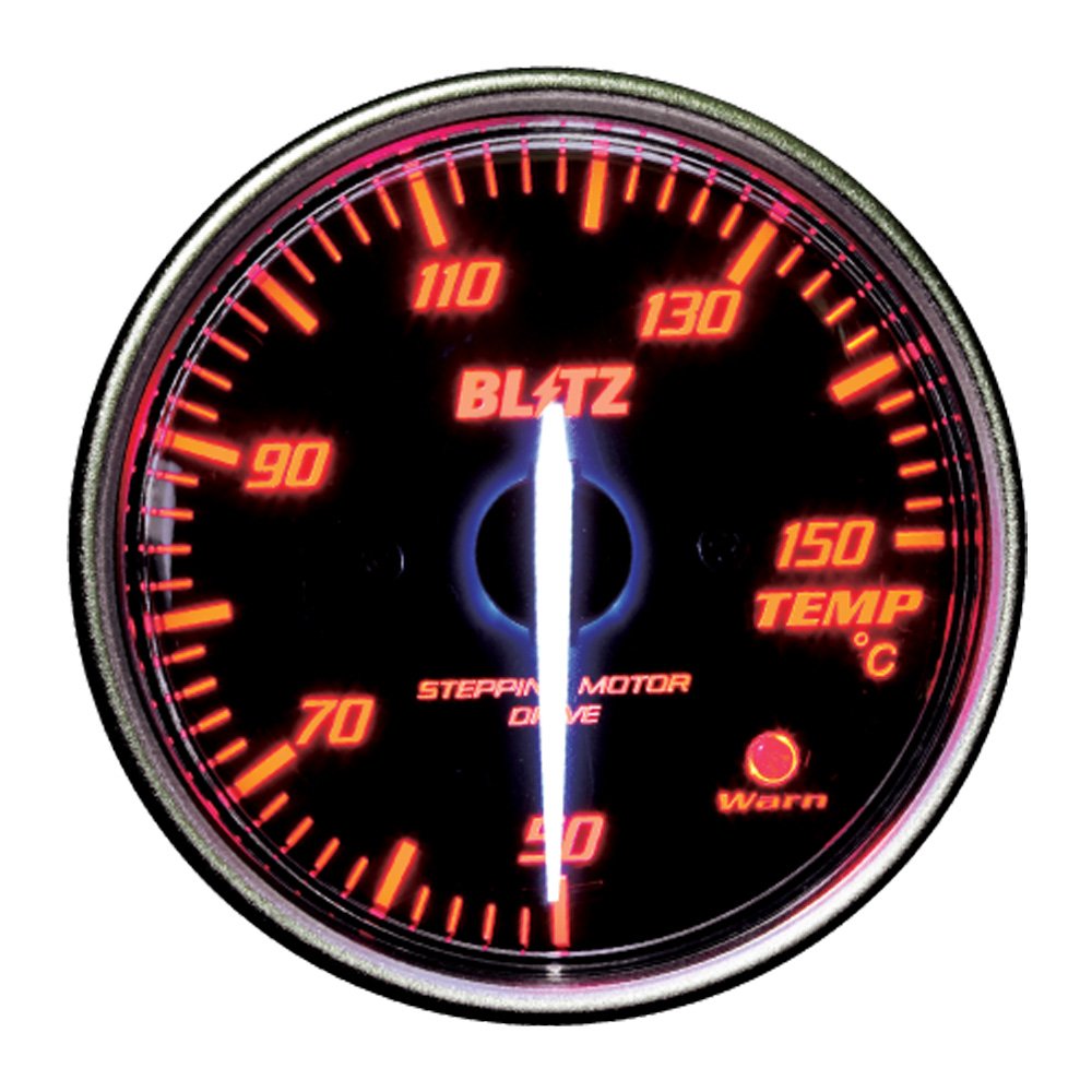 BLITZ RACING METER SD ROUND Analog Meter φ60 TEMP Meter Red 19583 ...