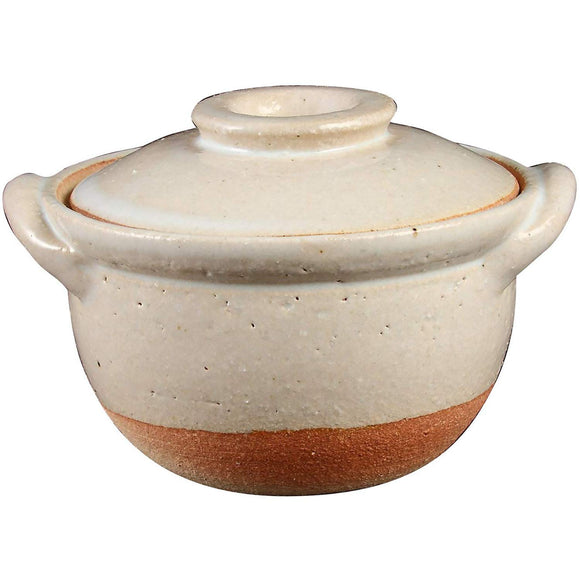 Haseen NCK-53 Petite Pot, Soil Pot, Diameter 4.3 inches (11 cm), White, Direct Heat Safe, Microwave, Oven Safe