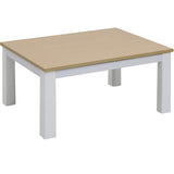 Yamazen EYC-8060 (WHNA) Kotatsu Table, Rectangle, 31.5 x 23.6 inches (80 x 60 cm), Reversible Top, Intermediate Cutoff Switch, White x Natural