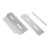 POSH 500105-13 Radiator Air Diffuser, Motorcycle Accessory, Set of 2, Silver, Universal