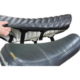 Heavens Custom Seat Cover SR400/500 Black/Tack Roll SR-CSC-BK-C