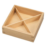 Nagao JH001W Wooden Pot, 3-Tier Heavy Box, Wooden