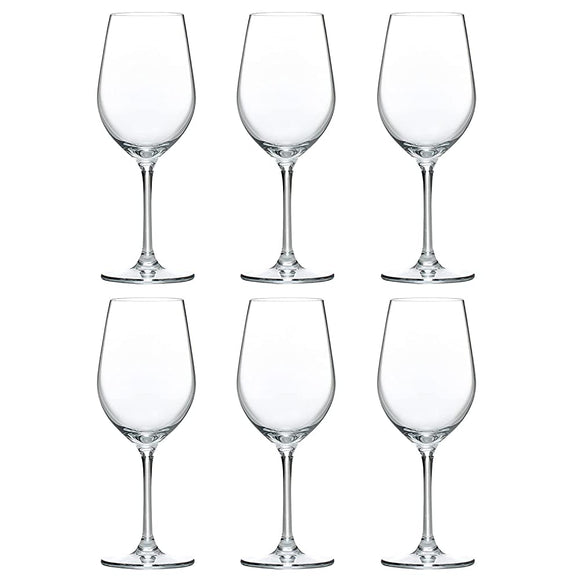 Toyo Sasaki Glass RN-11237CS Wine Glass, Diaman, Dishwasher Safe, Clear, Approx. 8.5 fl oz (255 ml), Pack of 6