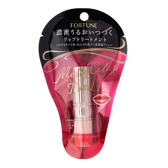 FORTUNE KOSE Melty Color Tin Lip Lip Balm Slight Bloomingberry Fragrance Pure Red 3.4g