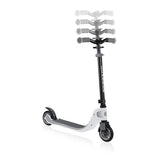 GLOBBER WLGB473160 Adult Kids Adult and Kids Ride on Riding, Portable, Foldable, Family Play, Kick Scooter Board, Flow/Fall Double, White