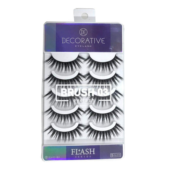 DECORATIVE EYES DECORATIVE EYELASH Decorative eyelash false eyelashes FLASH series BRUSH brush 03 SE49066 5 pairs