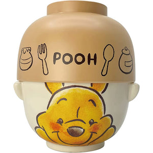 Disney SAN3247-7 Winnie the Pooh Soup Bowl Set Large, Approx. 16.2 fl oz (480 ml), Watercolor Touch