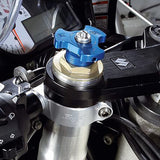 Robby Moto Engineering Aluminum Separate handle standard model Clamp 46mm Diameter Handle drooping angle 5 degrees Silver