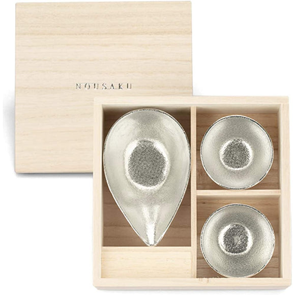 [Nosaku Japanese Paper] One Mouth - Small Cup Cup Set of 2 Paulownia Box