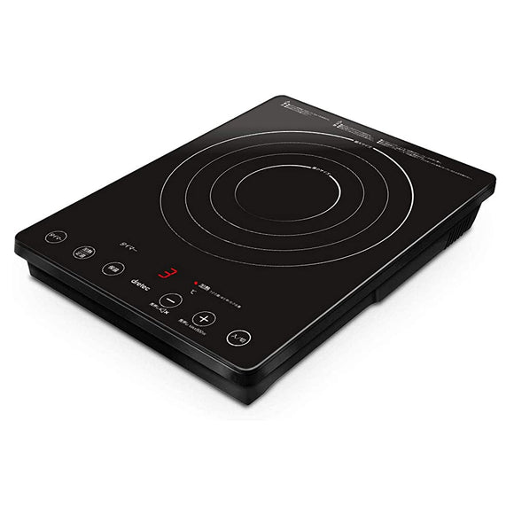 dretec IH Cooking Heater, Tabletop, Stylish, Matte Coating, High Heat Power, 1400 W, Thermal Timer, Energy Saving, Induction Cooker, Single Person Pot, IH Tabletop Stove, Tabletop Pot, New Life,