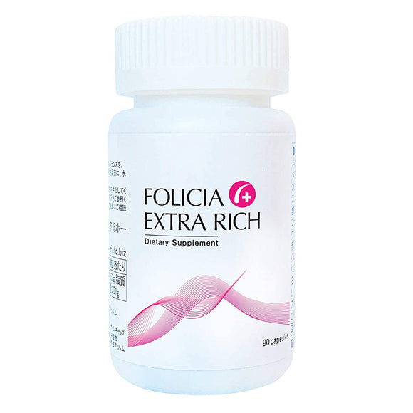 FOLICIA Extra Rich 90 Capsules Women's Hair Care Supplement Placenta Keratin L-Cystine Vitamin B1 Made in Japan