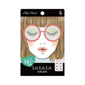 BN Lit Lit Lit. Eyelash TDE-04 Noble Natural False Eyelashes 3 Pairs