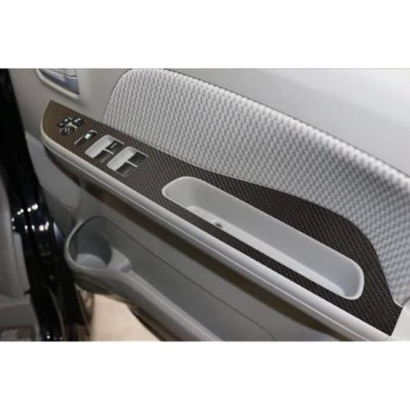 Hase Pro CDPSZ-12GU Magical Carbon Door Switch Panel, SUZUKI EVERY WAGON, DA17 SERIES, FROM February 2015, Gunmetal