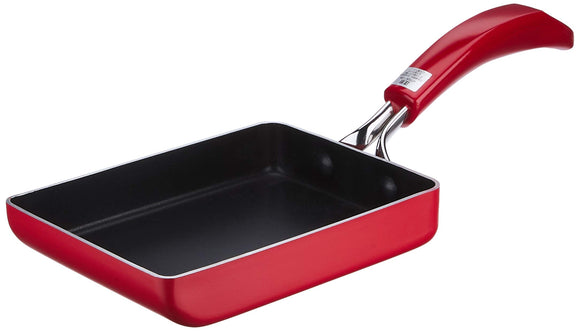 Meyer MIR2-EM Egg Pan, Aluminum Alloy, Induction Compatible, Three Layer Bottom Construction, Italian Red 2, Genuine Product