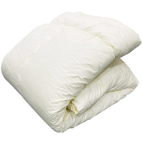 MORIPiLO Comforter, Made in Japan, 100% Cotton, Junior, 51.2 x 70.9 inches (130 x 180 cm), Ivory