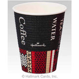 Sunup C2650EC Disposable Cups, 3 Colors, 3.1 x 3.7 x 1.9 inches (7.9 x 9.34 x 4.97 cm), Embossed Cups, Hallmark Cafe, 9.2 fl oz (260 ml), Set of 50