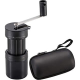 CAPTAIN STAG UW-3540 Coffee Mill, Hand Grind, Portable, Coffee Mill, 13 Levels of Rough, Storage Case, Black