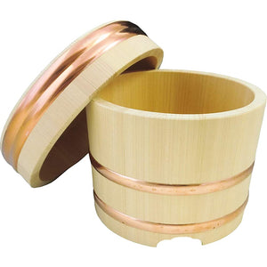 Kiso Handicraft, Kiso Sawara Cypress, Edo Style Container for Cooked Rice 5 cups