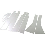 BRIGHTZ Stream RN6 RN8 RN9 Super mirror surface stainless steel plated pillar panel standard visor 10PC [PIL-SIL-218] 14822