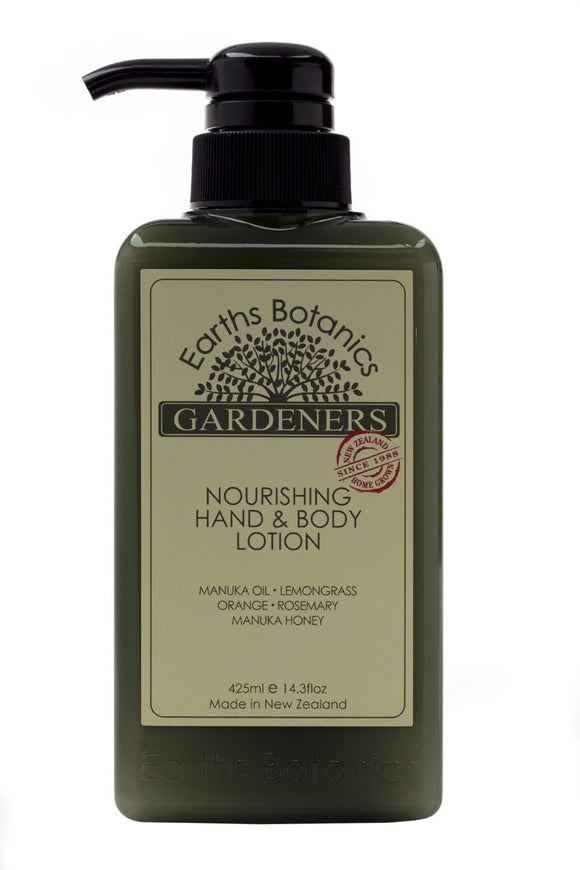 Earths Botanics GARDENERS Nourishing Hand & Body Lotion 425ml