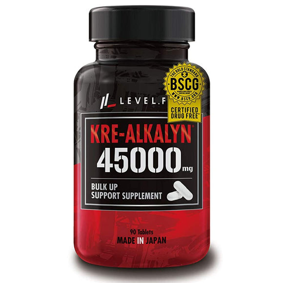 LEVEL FIT Kre-Alkalyn High Purity Creatine Capsules (Anti-Doping Certified) 90 Capsules (30 Days Supply)