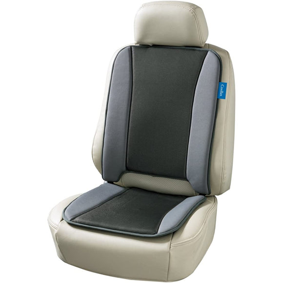 Bonform 5489-07GR Coolax Seat Cushion, Super Lightweight, Regular Cars, Summer Cushion, W Stopper, Memory Foam, Urethane, Cool Touch, Double 17.7 x 38.2 x 0.8 inches (45 x 97 x 2 cm), Gray