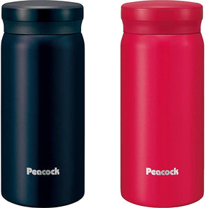 AKB-20 Vacuum Portable Mug Bottle, Pair Set, 6.8 fl oz (200 ml) x 2, Black/Red