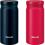 AKB-20 Vacuum Portable Mug Bottle, Pair Set, 6.8 fl oz (200 ml) x 2, Black/Red