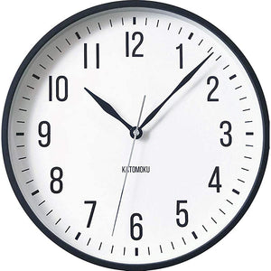 KATOMOKU plywood clock 19 km-111BRC Black Radio Clock Continuous Second Hand 12.0 inches (304 mm)