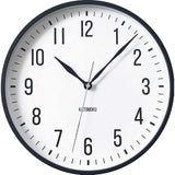 KATOMOKU plywood clock 19 km-111BRC Black Radio Clock Continuous Second Hand 12.0 inches (304 mm)