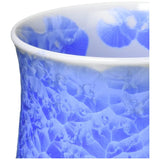 Kyoto Ware KTA169 Kiyomizu Ware Ceramic Kiln Teacup, Teacup, Flower Crystal (Blue, White)